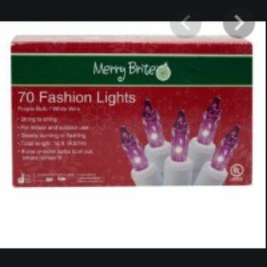 Merry Brite Christmas 70 fashion purple lights